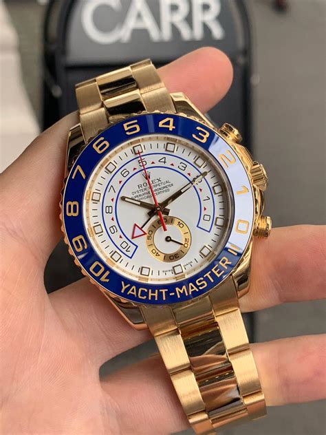 rolex yacht-master ii yellow gold white|rolex yacht master 2 price.